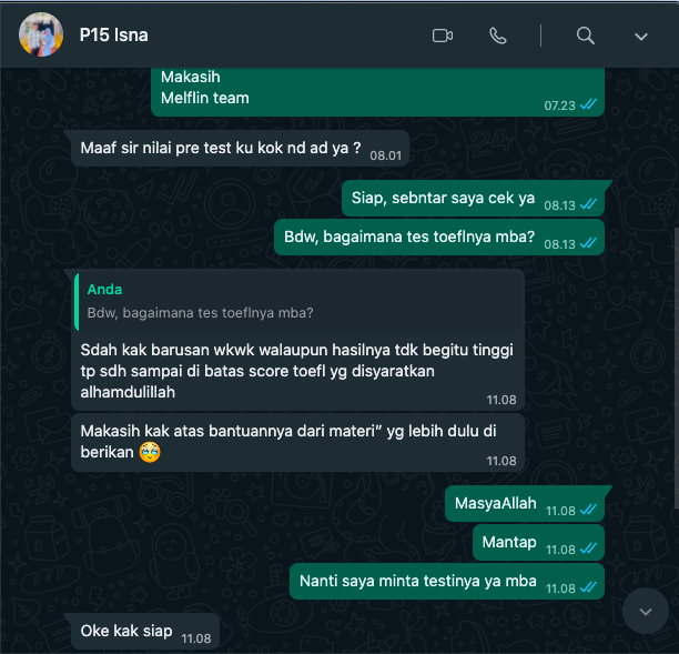 Mba Isna, score: 510